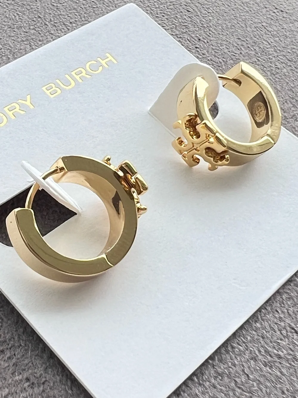 Tory Burch Kira Huggie Hoop Earrings